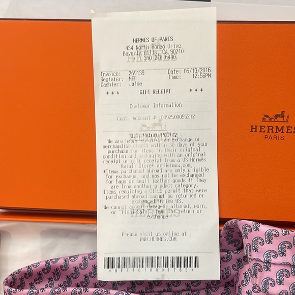 NIB NWT HERMES MENS SCARF - Picture 3 of 4